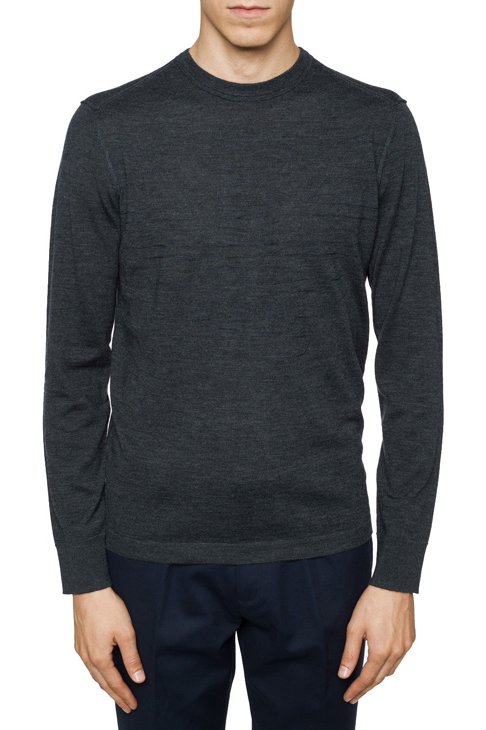 Emporio 0ax4121s armani Logo-appliqued sweater